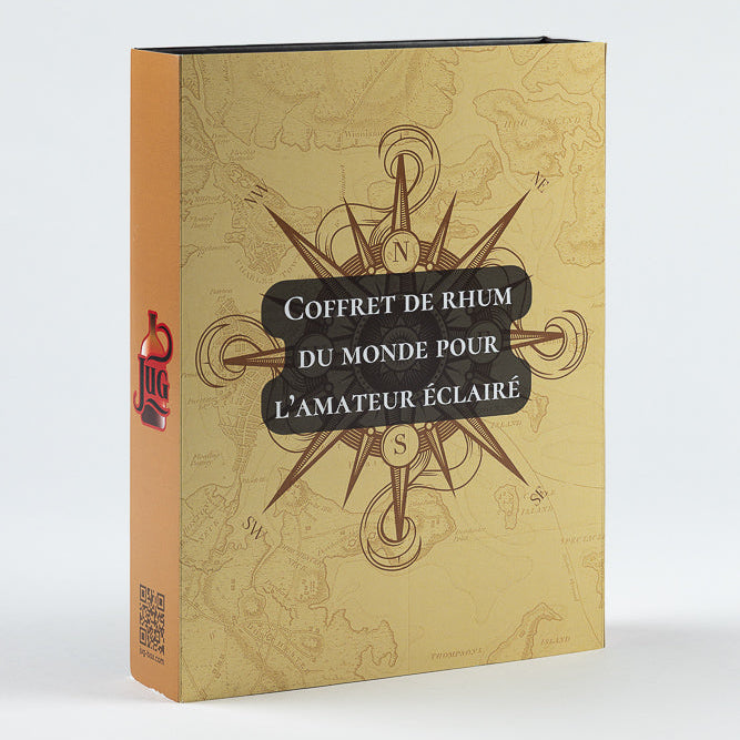 Coffret amateur de rhum (coffret capitaine) de dos