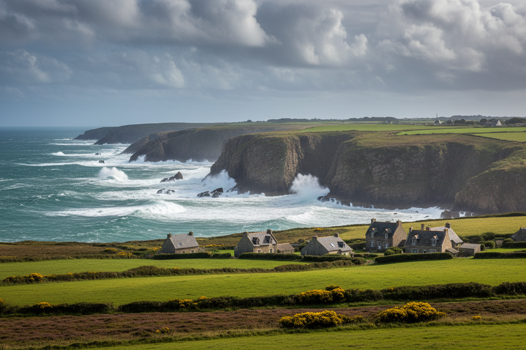 Photo d'un paysage de la cote bretonne