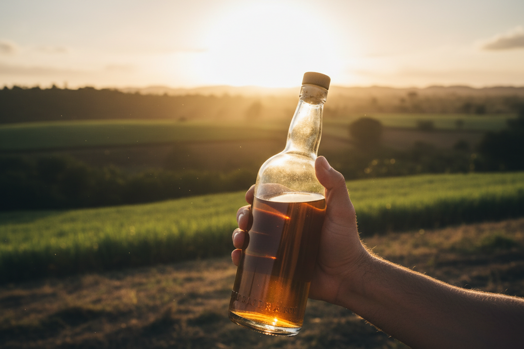 Bouteille de rhum vieux
