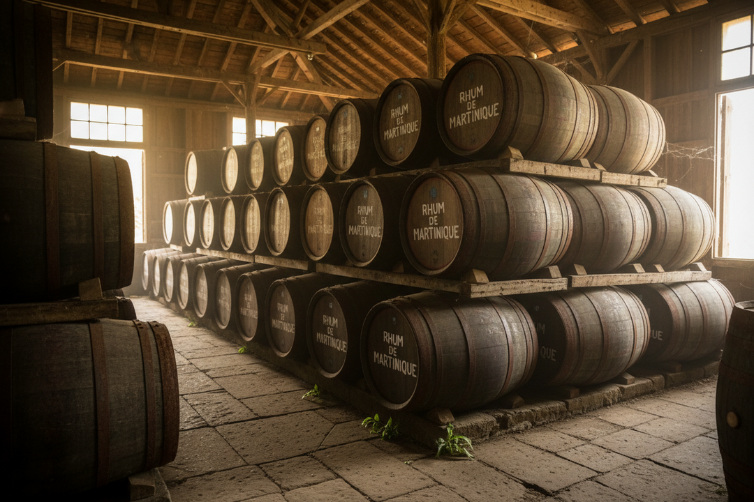 Futs de Rhum agricole de Martinique en vieillissement