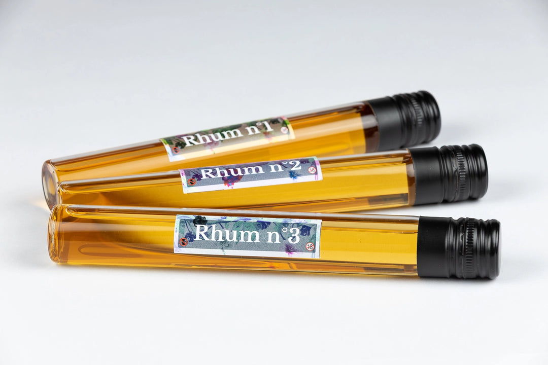 3 tubes de rhum