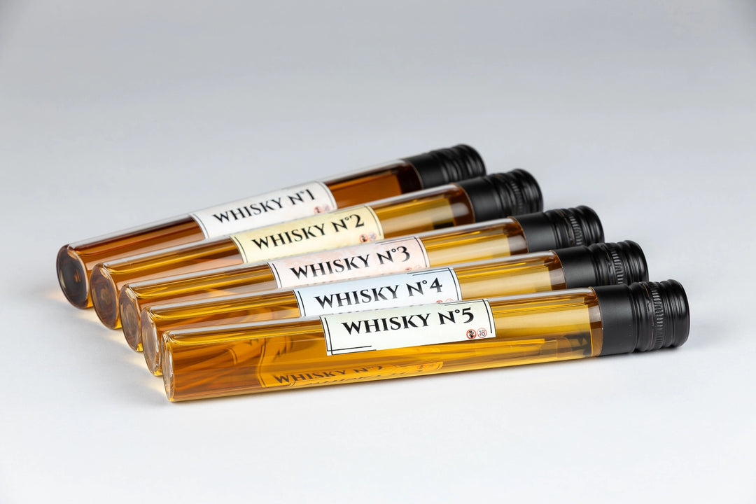 Coffret dégustation whisky 10cl – Découverte 3 ou 5 tubes